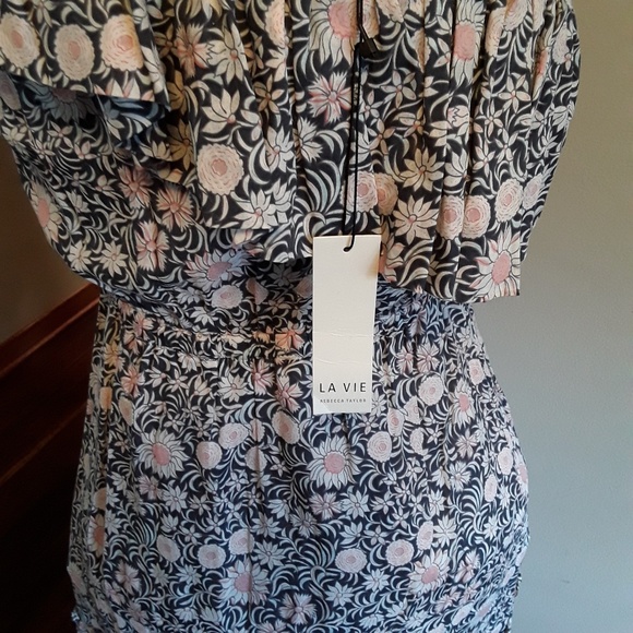 La Vie Rebecca Taylor 1 shoulder Zinnia dress, NWT - Picture 8 of 8